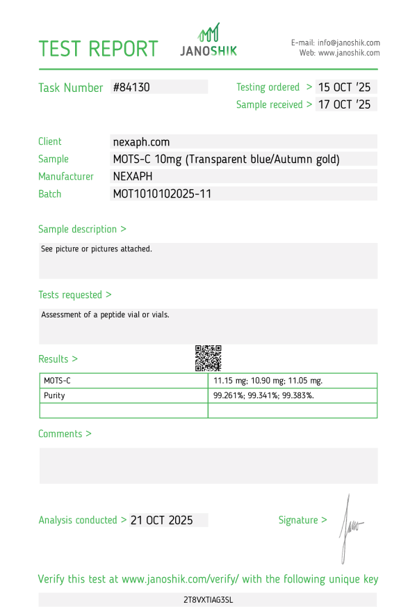 MOTS-C 10mg (10 vials/Kit)